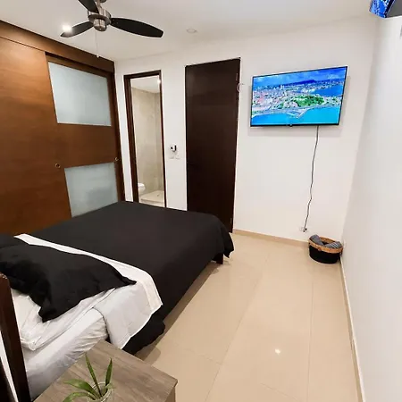 Habitación en casa particular Comfort - Bay View Access - 500 Mbps Wifi - Near Getsemaní *